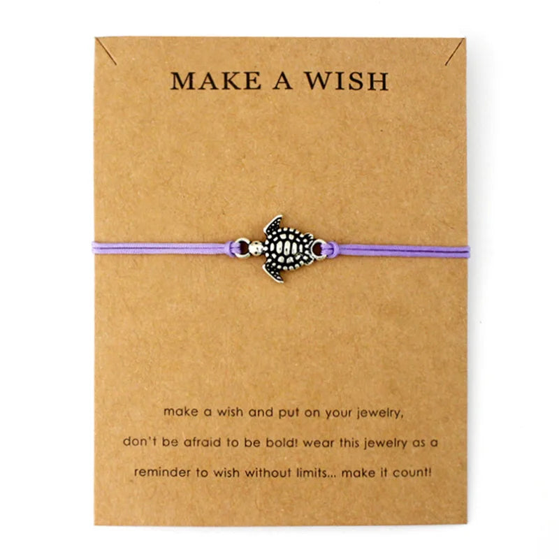 Ocean Waves Beach Nautical Surfing Adjustable Bracelets Sea Turtle Charms Women Men Boys Girls Unisex Jewelry Drop Shipping