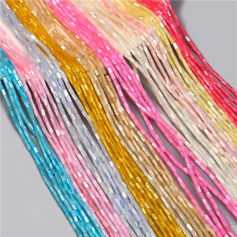 Multi Shape Size Natural Shell Beads Glitter Dyed Heishi Pearl Bead Mother of Pearl Beaded For Jewelry Making Necklace Bracelets