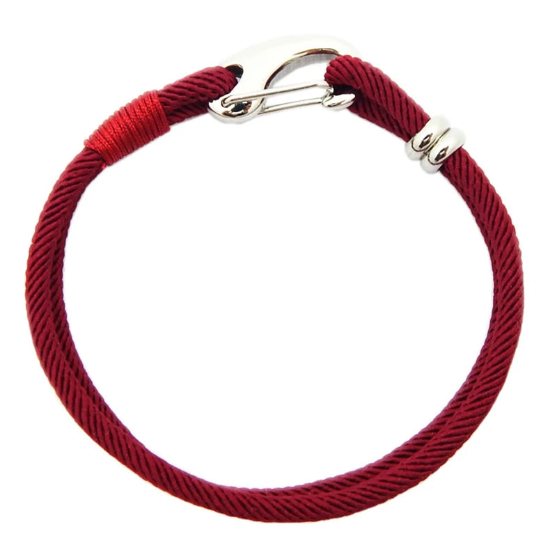 MKENDN Men Nautical Style Lobster Clasp Bracelet Outdoor Camping Rescue Emergency Rope Couple Bracelets Jewellry For Women Gifts