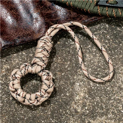 Handmade Multifunction 7-core Umbrella Rope Weaving Keychain Lanyard paracord Rope Knitting  Anti-lost ring buckle Car Keyring