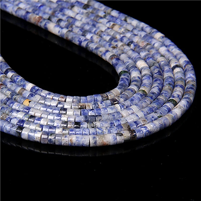 Natural Turquoises Stone Bead Blue Rondelle Cube Shape Loose Spacer Beads For Jewelry Making DIY Necklace Bracelets Accessories - Madeinsea©