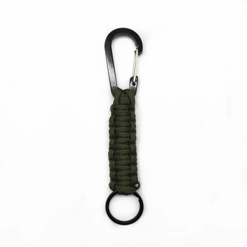 MKENDN Fashion Outdoor Umbrella Rope Keychain Climb Keychain Tactical Survival Tool Carabiner Hook Cord Backpack Buckle