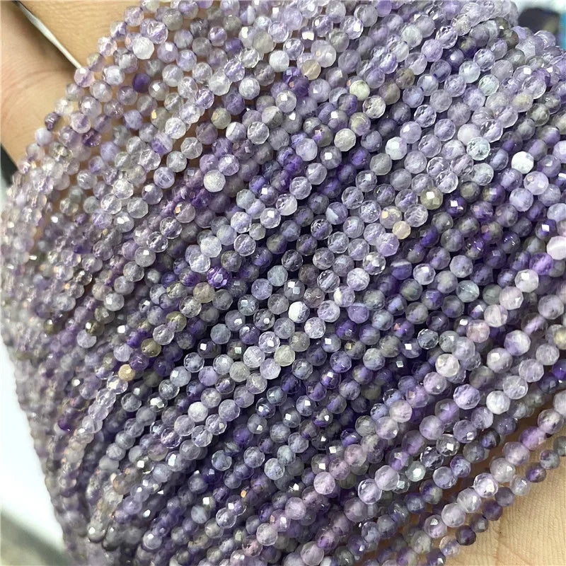 2025 New 2mm 3mm Natural Stone Beads Blue Quartzs Crystal Turquois Aquamarines Beads For Beadwork DIY Bracelet Accessories 38CM