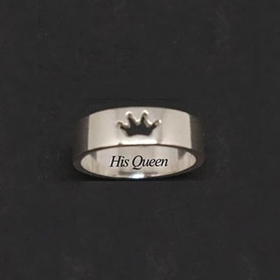 MKENDN Partnerringe mit Kreuzmotiv für Damen und Herren, Symbol für Versprechen, Pfeil, Lotus, Om, Pyramide, König und Königin, Krone, passende Ringe, Tauf- und Ostergeschenk