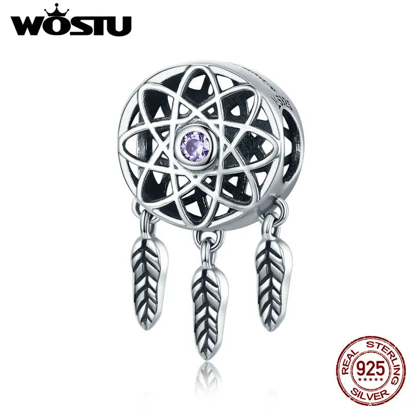 WOSTU Authentic 925 Sterling Silver Hot Sale Endless Love Charm Pendant Fit Bracelet Women Party Fashion DIY Jewelry Gift Making