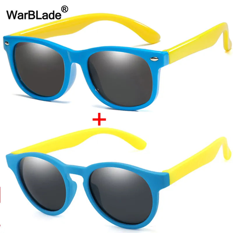 WarBlade Round Polarized Kids Sunglasses Silicone Flexible Safety Children Sun Glasses Fashion Boys Girls Shades Eyewear UV400 - Madeinsea©