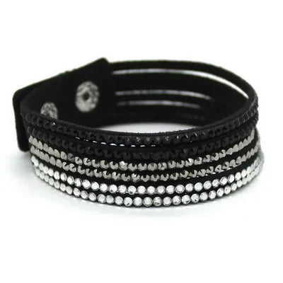 TYO Popular Purple Leather Bracelet Woman Good Fashion Jewelry Accessories Classic Bangles Birthday Gift Wholesale Dropshipping