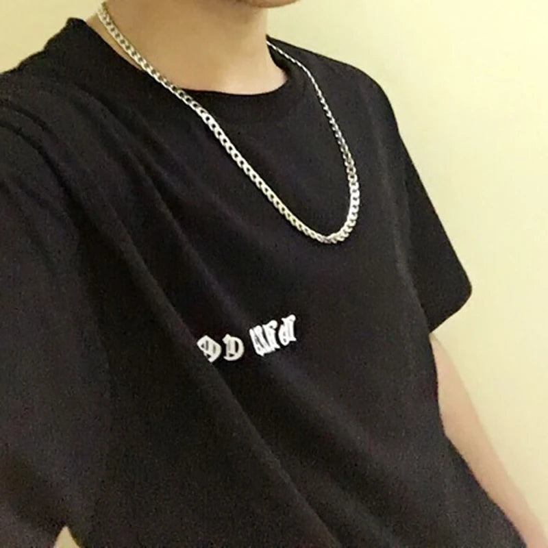 Beier stainless steel Classic punk water wave necklace chain men's necklace wild wholesale high quality jewelry BN1025