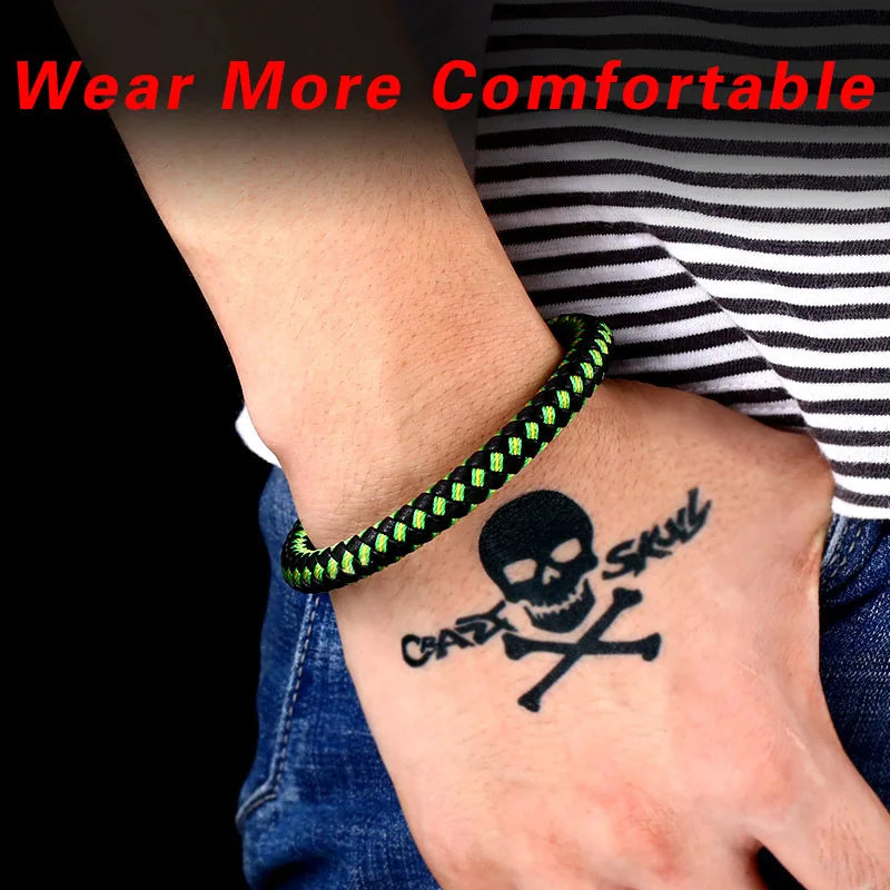 Beier nouveau magasin Bracelet simple à mélanger et assortir de couleurs pour hommes et femmes bijoux de mode tissés tricolores LLBC-L0101