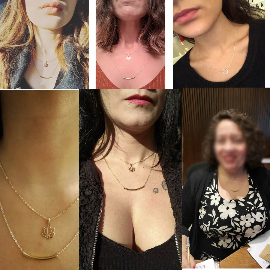 Fashion Elegant Animal Necklace Elephant Dragonfly Butterfly Flower Necklaces Vintage Necklace Pendant Charm Women Friend Gift