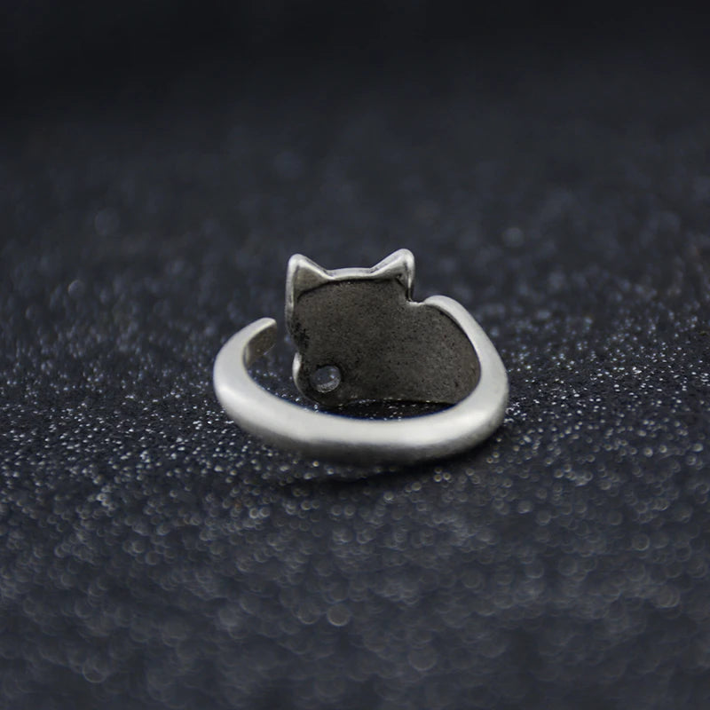 New Fashion Cat Rings For Women Men Anel Boho Brass Knuckle Anillos Couple Animal Ring Gift For Pet Lovers Party Jewelry