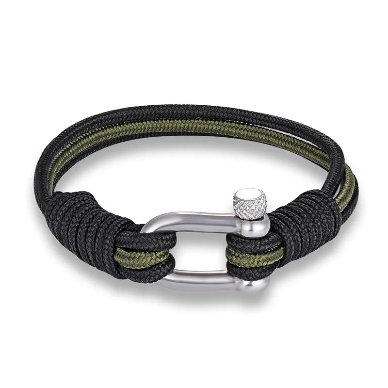 MKENDN New Fashion Sport Camping Parachute Cord Men Women Nautical Survival Rope Chain Bracelet Climing Style Male Jewelry Gifts