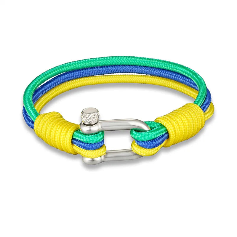 MKENDN New Fashion Sport Camping Parachute Cord Men Women Nautical Survival Rope Chain Bracelet Climing Style Male Jewelry Gifts