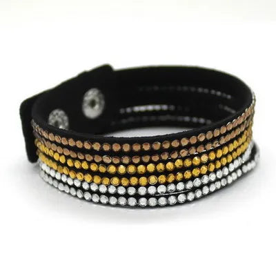 TYO Popular Purple Leather Bracelet Woman Good Fashion Jewelry Accessories Classic Bangles Birthday Gift Wholesale Dropshipping