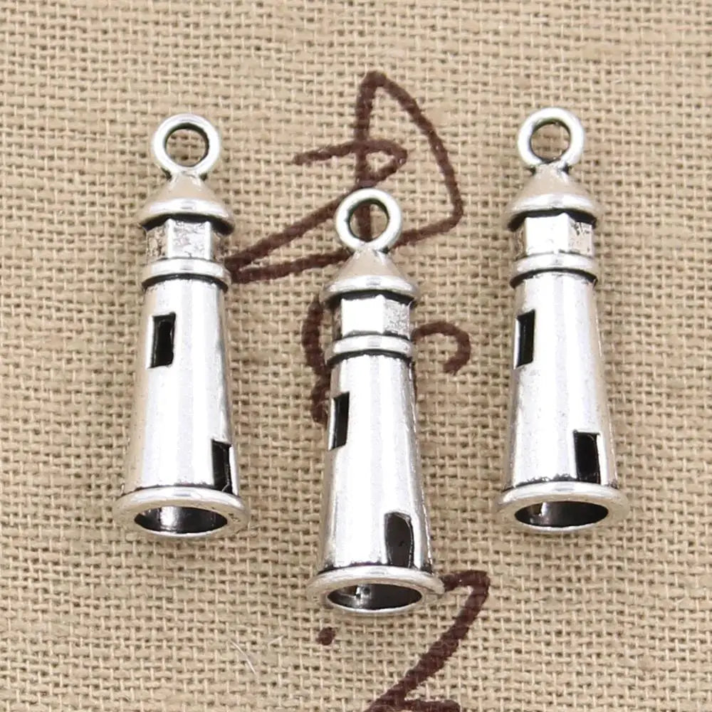 Lighthouse 25x8mm Antique Charms (20pcs included)