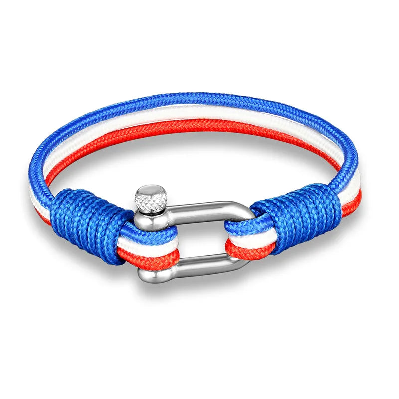 MKENDN New Fashion Sport Camping Parachute Cord Men Women Nautical Survival Rope Chain Bracelet Climing Style Male Jewelry Gifts