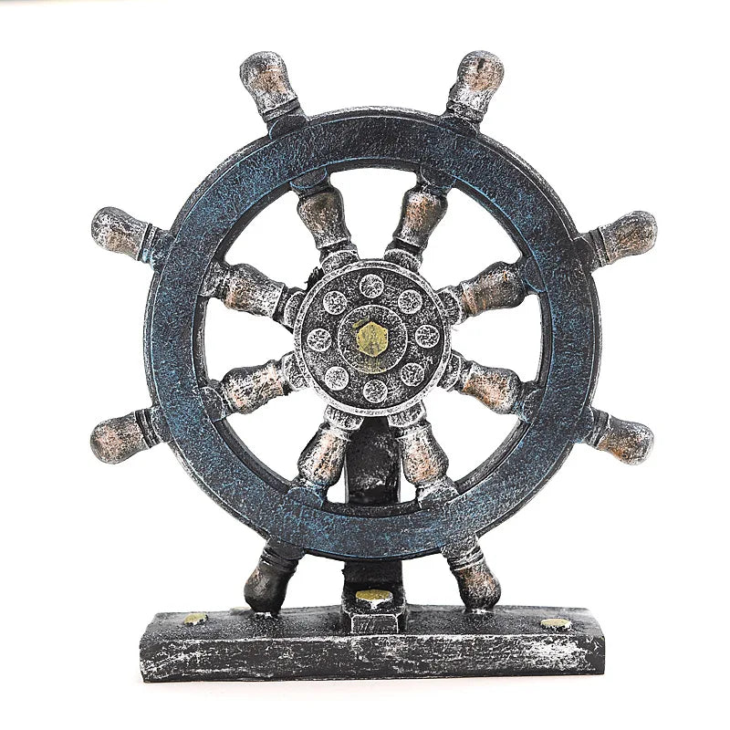 Retro Rudder Compass  Decoration