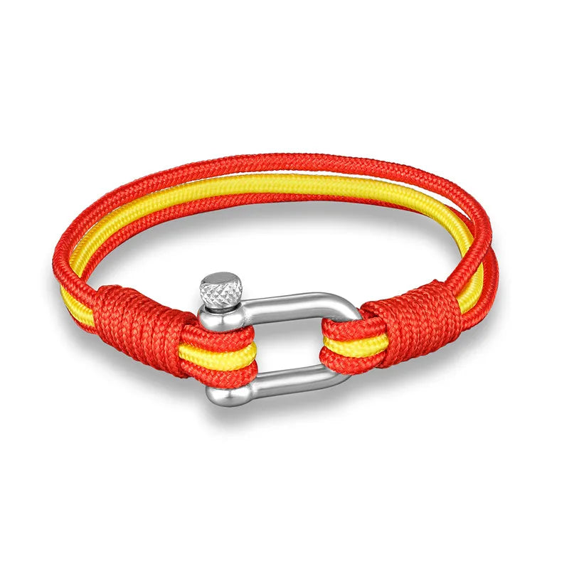 MKENDN New Fashion Sport Camping Parachute Cord Men Women Nautical Survival Rope Chain Bracelet Climing Style Male Jewelry Gifts