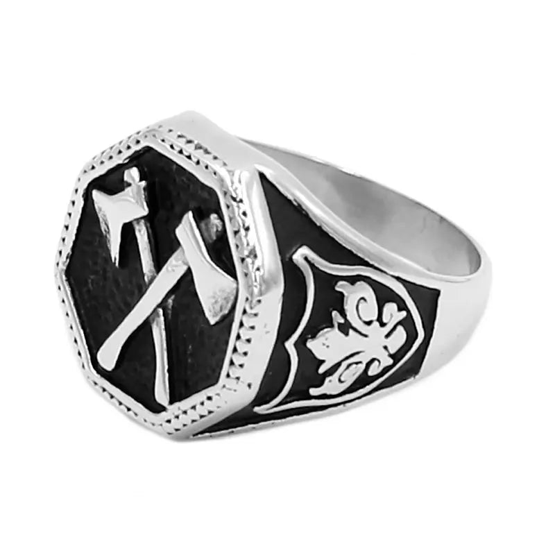 Slavic / Norse Viking Perun Axe Ring - Madeinsea©