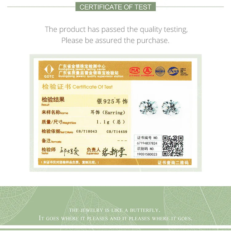 bamoer CZ Ohrstecker 925 Sterling Silber Platiniert Rund Zirkonia Hypoallergen Ohrringe 4mm 5mm 6mm 7mm BSE166