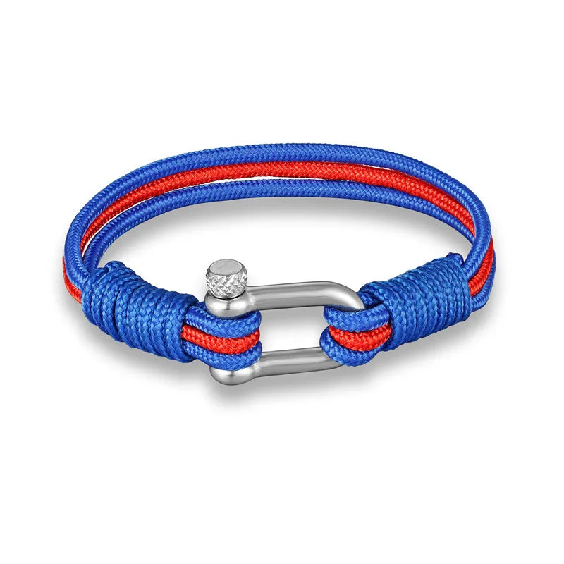 MKENDN New Fashion Sport Camping Parachute Cord Men Women Nautical Survival Rope Chain Bracelet Climing Style Male Jewelry Gifts