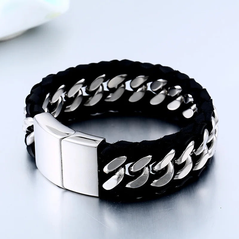 Bracelet en cuir de vache véritable Beier Styles classiques pour hommes et femmes Bracelet Bouddha Bijoux de personnalité à la mode tendance BC-L038