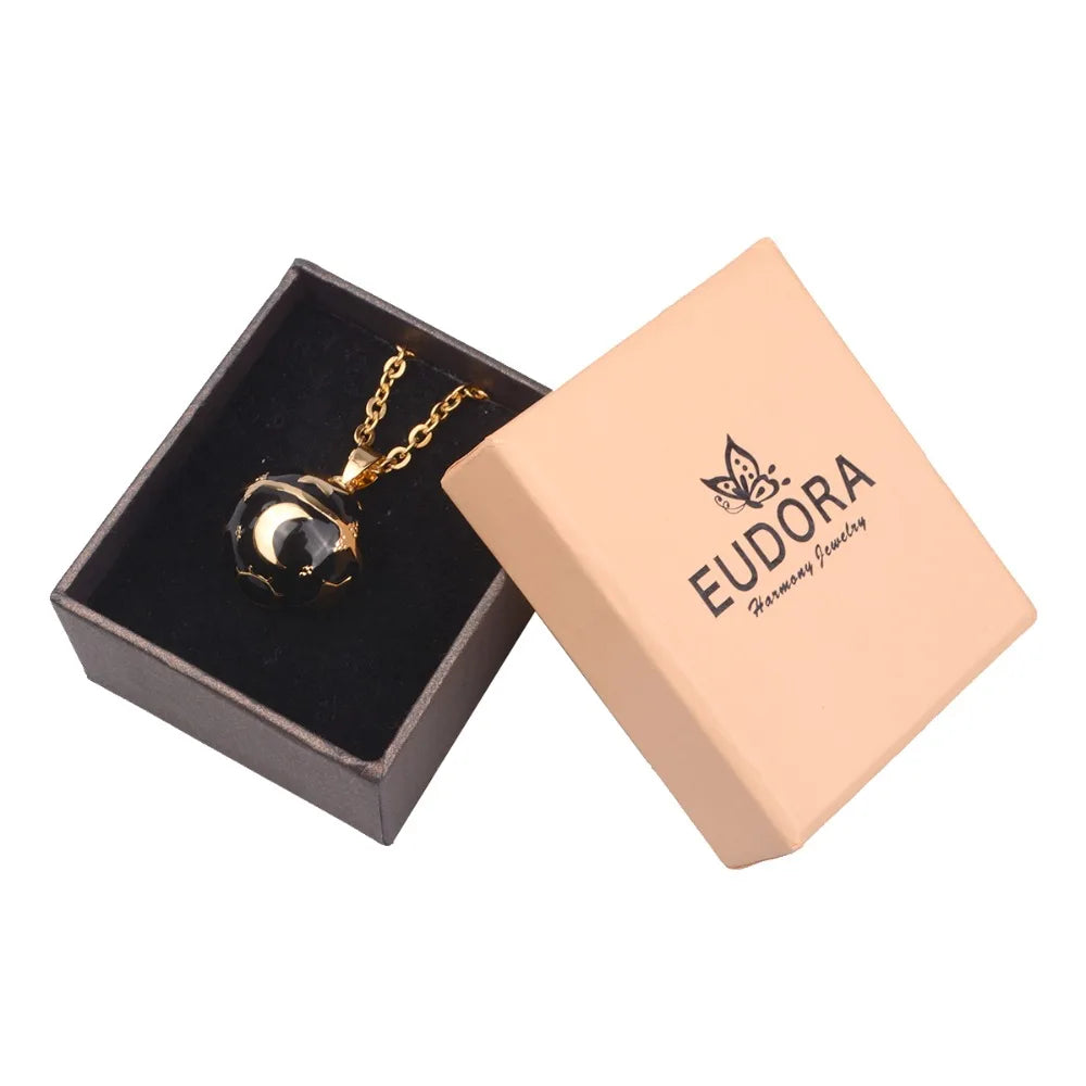 Eudora Collier Bola de Grossesse Collier Étoiles Lune Ange Appelant Musical Cloche Pendentif llamador de ángeles Bijoux pour Enceinte
