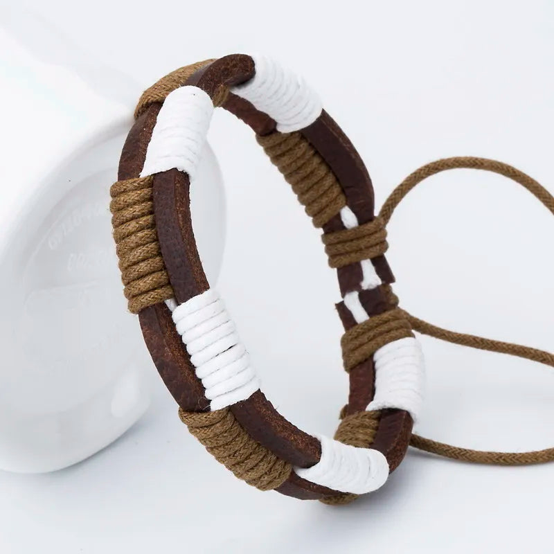 Bracelets pour hommes TYO New Fashion Anchor en cuir, bracelets joncs populaires à faire soi-même, bracelets à breloques tissés à la main, Pulseras !