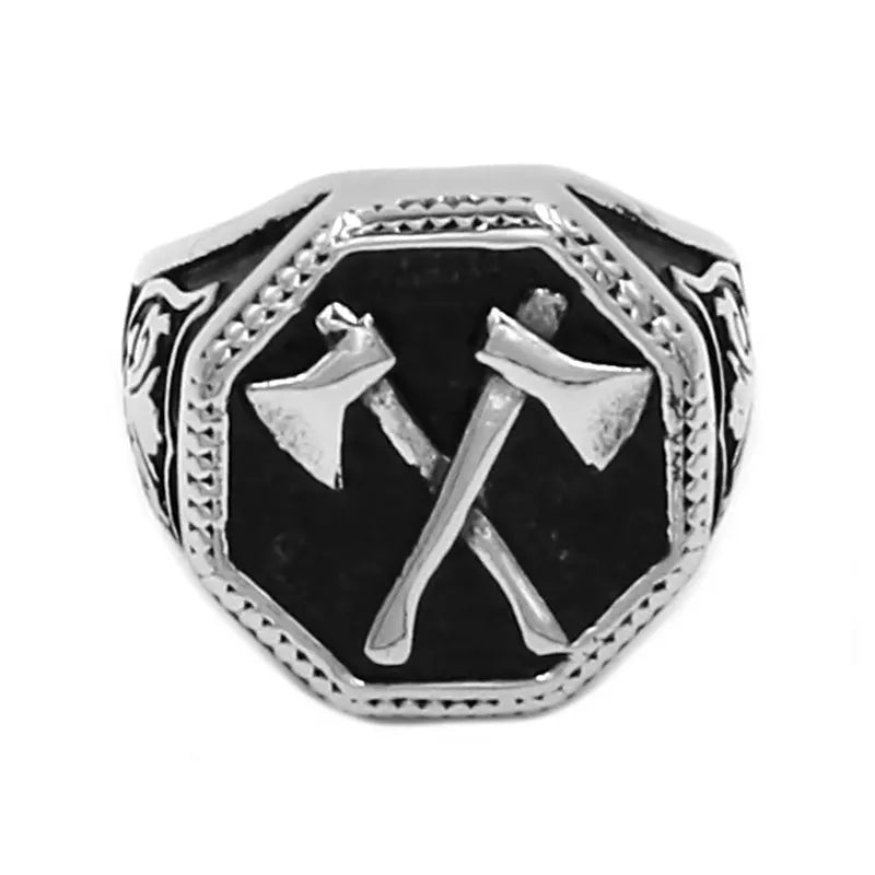 Slavic / Norse Viking Perun Axe Ring - Madeinsea©