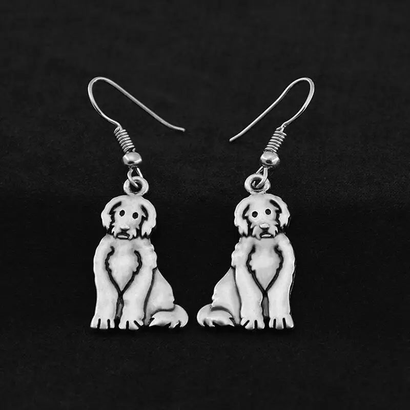 Vintage 3D Labradoodle Earring Dog Charms Earrings For Women Best Gifts Brincos Boho Earings Fashion Jewelry Pendientes Mujer