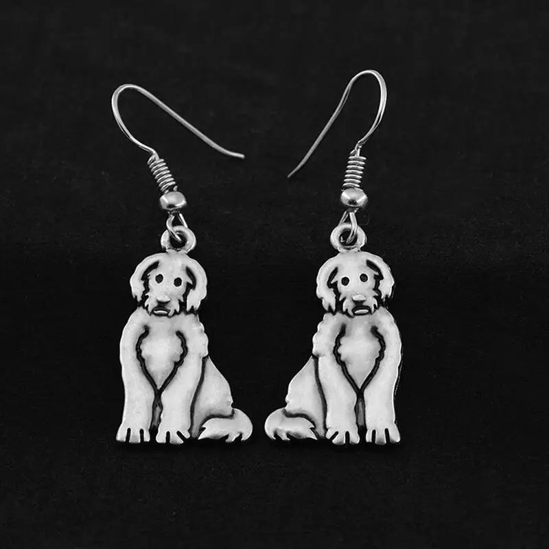 Vintage 3D Labradoodle Earring Dog Charms Earrings For Women Best Gifts Brincos Boho Earings Fashion Jewelry Pendientes Mujer