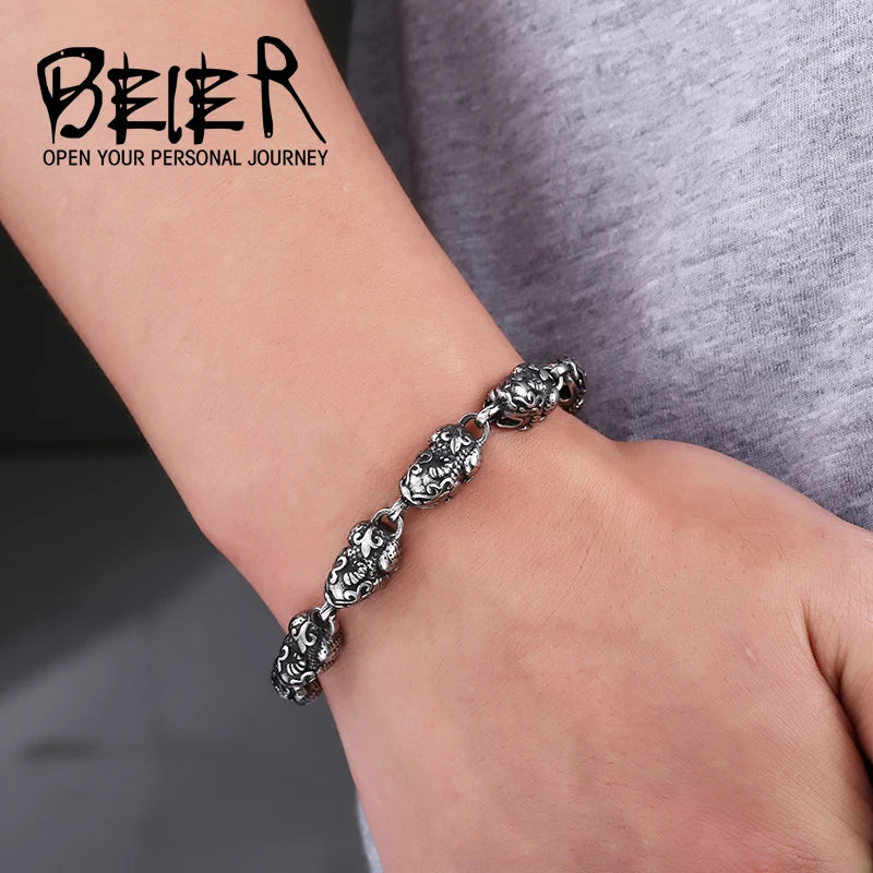 Beier 316L Stainless Steel Bracelet Simple Bracelet For High polish Fashion  Jewelry  Hot Gift LLBC8-012