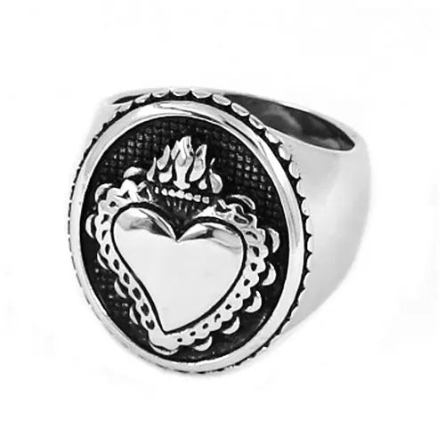 Crown Heart Ring