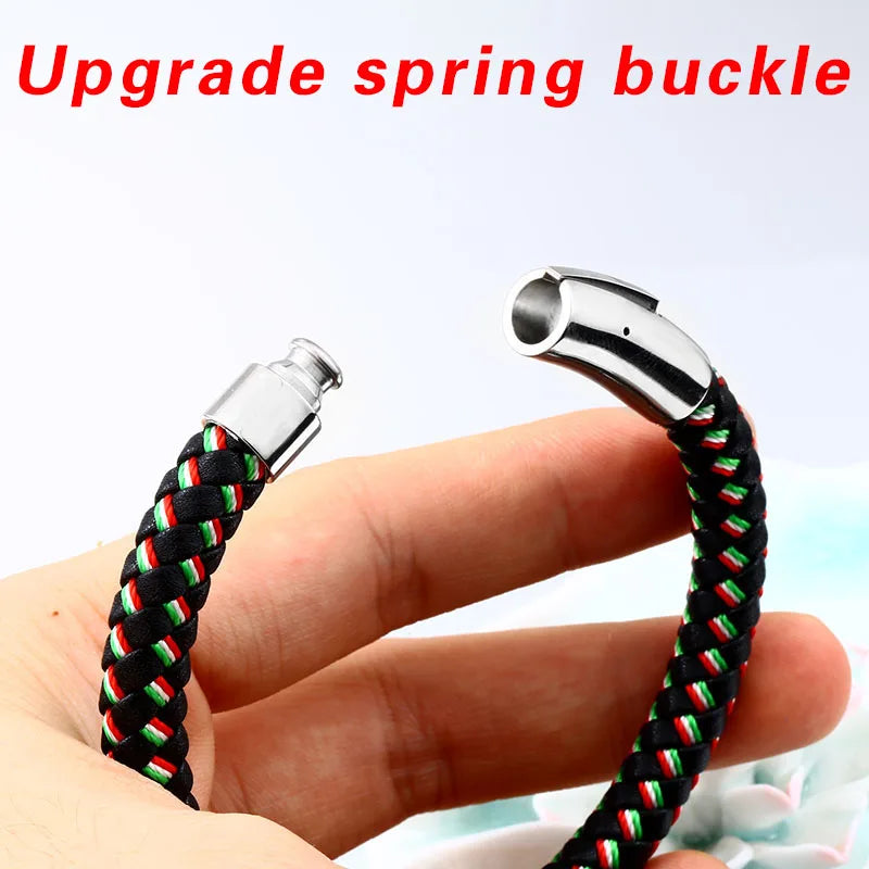 Beier new store Color mix and match simple bracelet for men and women tri-color woven fashion jewelry LLBC-L0101