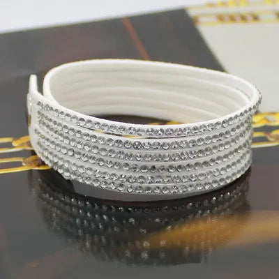 TYO Popular Purple Leather Bracelet Woman Good Fashion Jewelry Accessories Classic Bangles Birthday Gift Wholesale Dropshipping