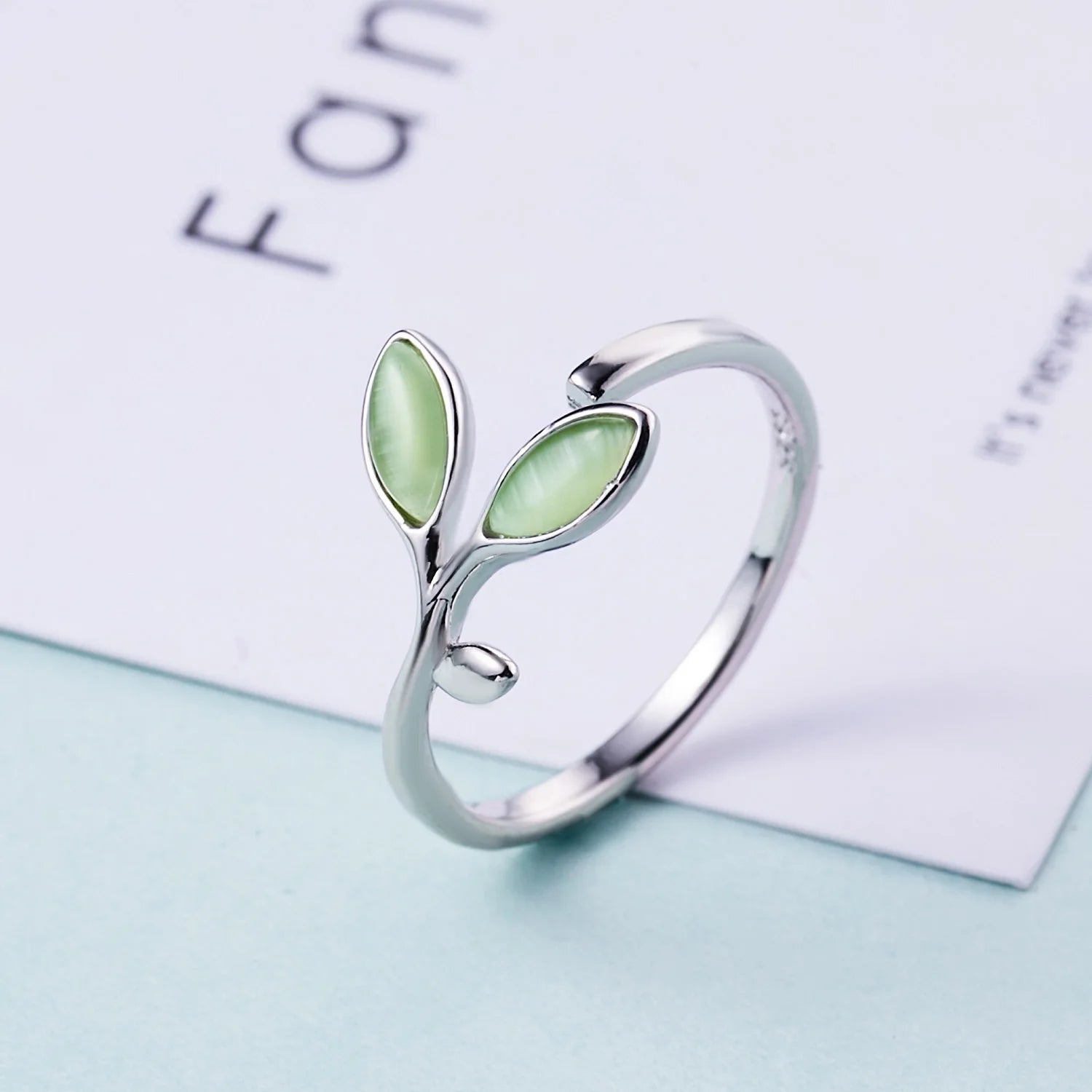 Fashion Women Finger Rings Pet Dog Paw Cat Ears Leaves Open Design Minimalist Ring Wedding Party Adjustable Ring Jewelry Gift