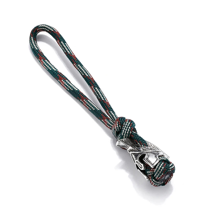 MKENDN New Arrival Vikings Spartan Outdoor Umbrella Rope Car Keychain Climb Keychain Survival Cord Backpack Buckle