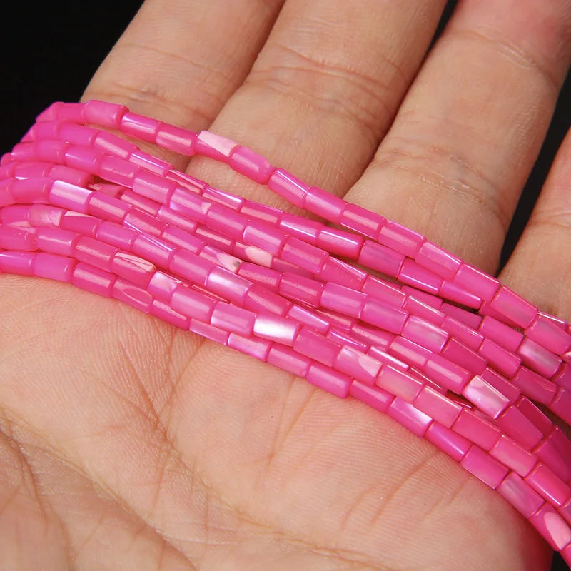 Multi Shape Size Natural Shell Beads Glitter Dyed Heishi Pearl Bead Mother of Pearl Beaded For Jewelry Making Necklace Bracelets