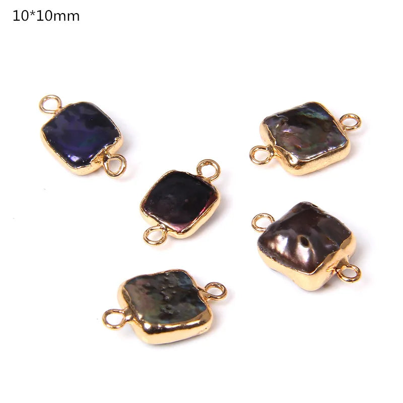 Hot Sale Irregular Shape Natural Pearls Pendant Freshwater Pearl Charms For Fine Jewelry Making Bracelet  DIY Necklaces 2pcs/lot