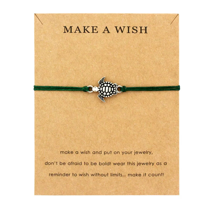 Ocean Waves Beach Nautical Surfing Adjustable Bracelets Sea Turtle Charms Women Men Boys Girls Unisex Jewelry Drop Shipping