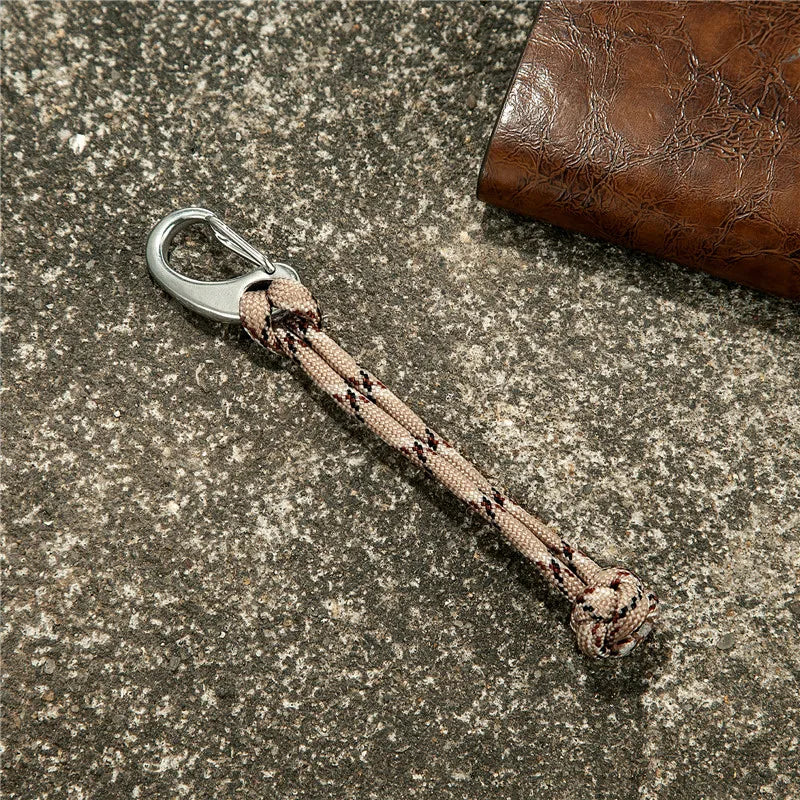 MKENDN 550 Paracord Keychain Lanyard Fist Knot High Strength Parachute Cord Self-defense Emergency Survival Tool Key Ring