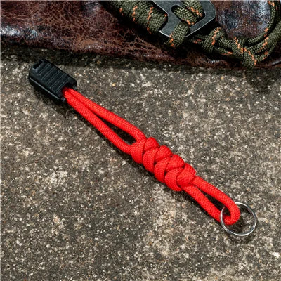 MKENDN NEW Handmade Multifunction 7-core Umbrella Rope Weaving Keychain Lanyard Anti-drop Rope Pull Tab For Flashlight Knife - Madeinsea©