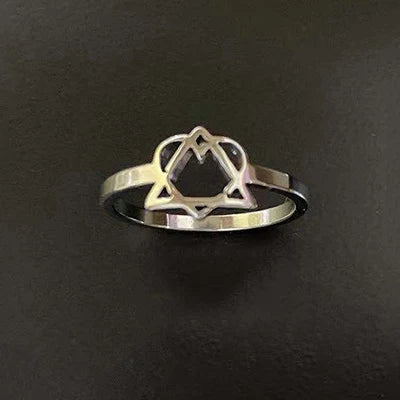 MKENDN Partnerringe mit Kreuzmotiv für Damen und Herren, Symbol für Versprechen, Pfeil, Lotus, Om, Pyramide, König und Königin, Krone, passende Ringe, Tauf- und Ostergeschenk