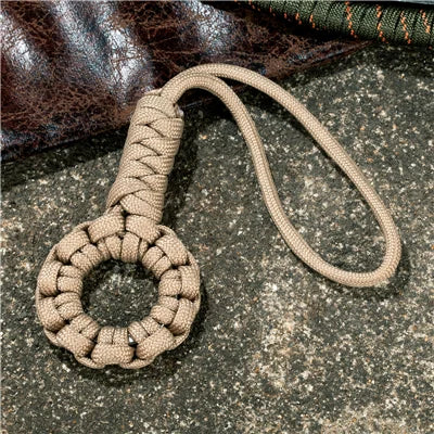 Handmade Multifunction 7-core Umbrella Rope Weaving Keychain Lanyard paracord Rope Knitting  Anti-lost ring buckle Car Keyring