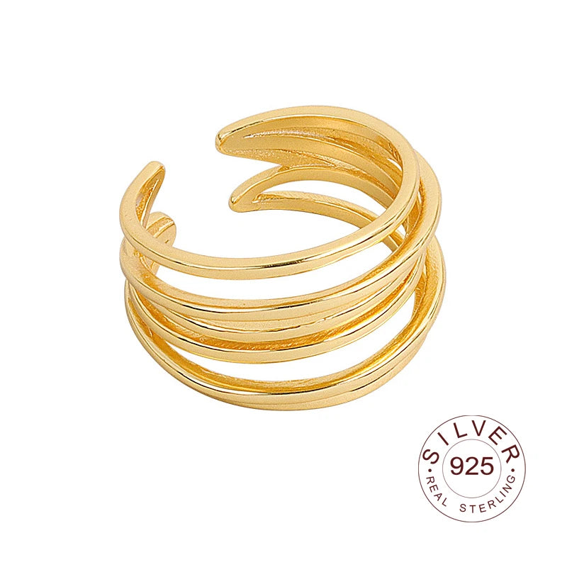 Bague en argent sterling 925, nouvelle bague simple en forme d'œil de fleur, couleur or, style rétro, effet vieilli, faite à la main, bijoux fins et tendance