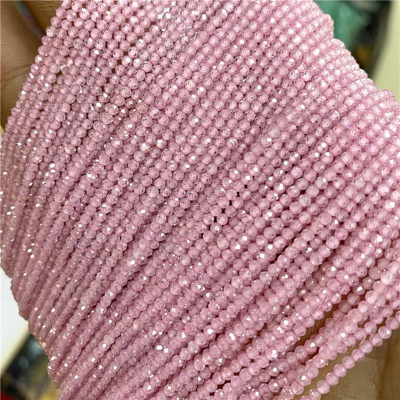 Natural Zircon Beads 2 3 4mm Tiny Stone Loose Spacer Bead For Necklace Bracelets Accessories Jewelry Making 15.5" Strand - Madeinsea©