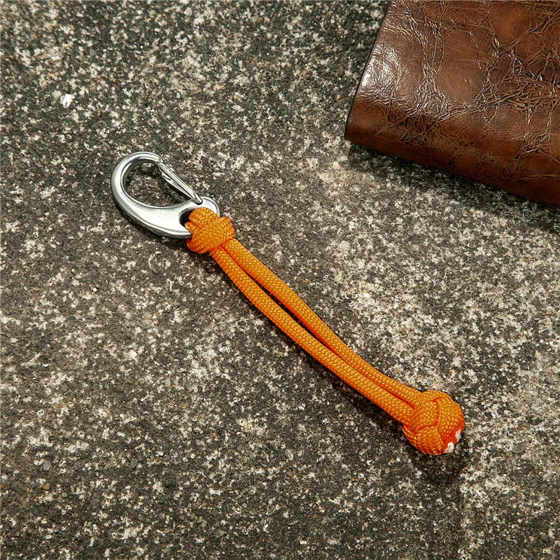 MKENDN 550 Paracord Keychain Lanyard Fist Knot High Strength Parachute Cord Self-defense Emergency Survival Tool Key Ring