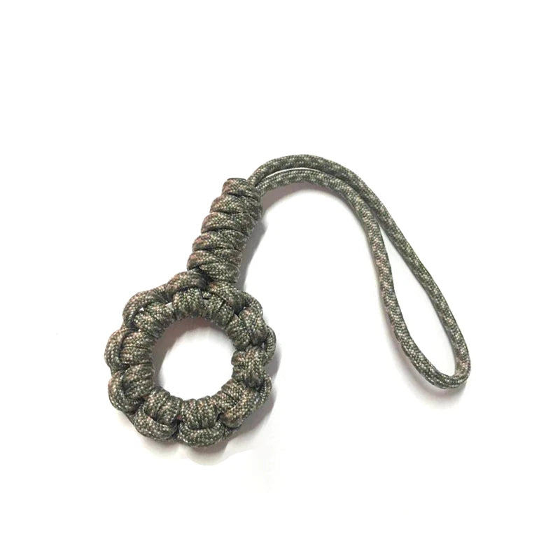 Handmade Multifunction 7-core Umbrella Rope Weaving Keychain Lanyard paracord Rope Knitting  Anti-lost ring buckle Car Keyring