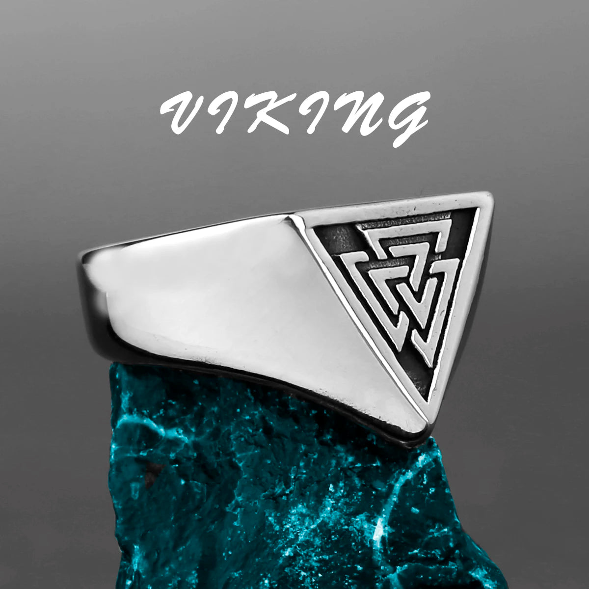 Nordic Viking Stainless Steel Ring Anchor Compass Tree of Life Rune Amulet Wolf Men Women Finger Jewelry Biker Party Club Gift