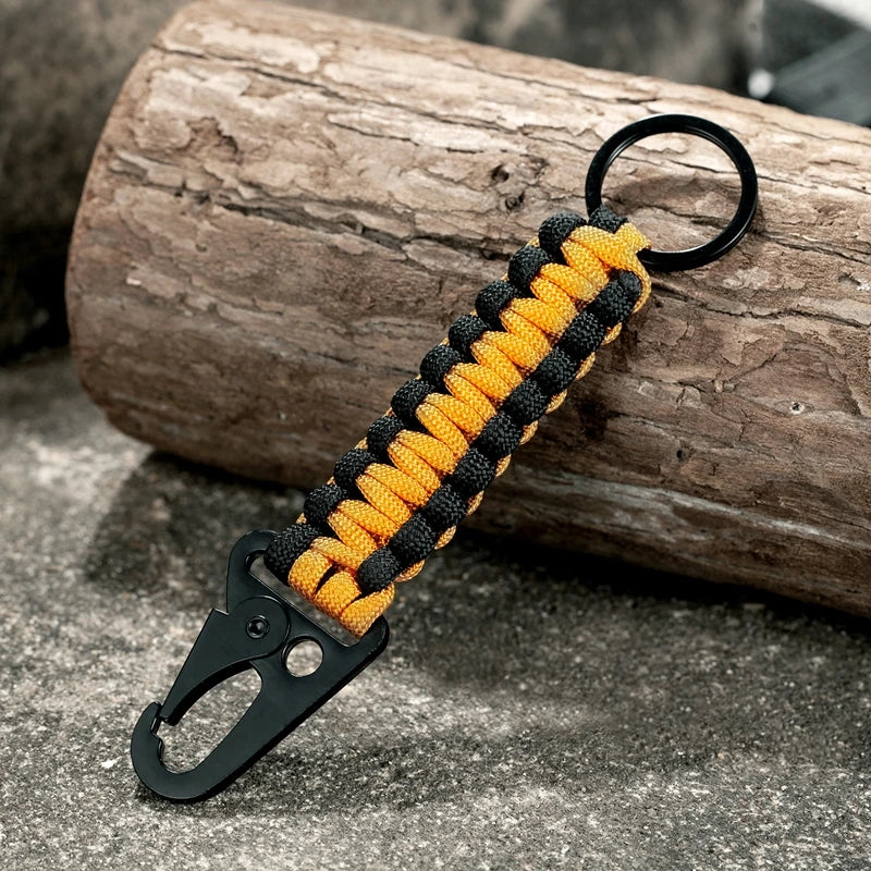 MKENDN Carabiner Umbrella Rope Keychain Outdoor Camping Climbing Tactical Survival Tool Eagle beak Snap Clip Lock Buckle Hook